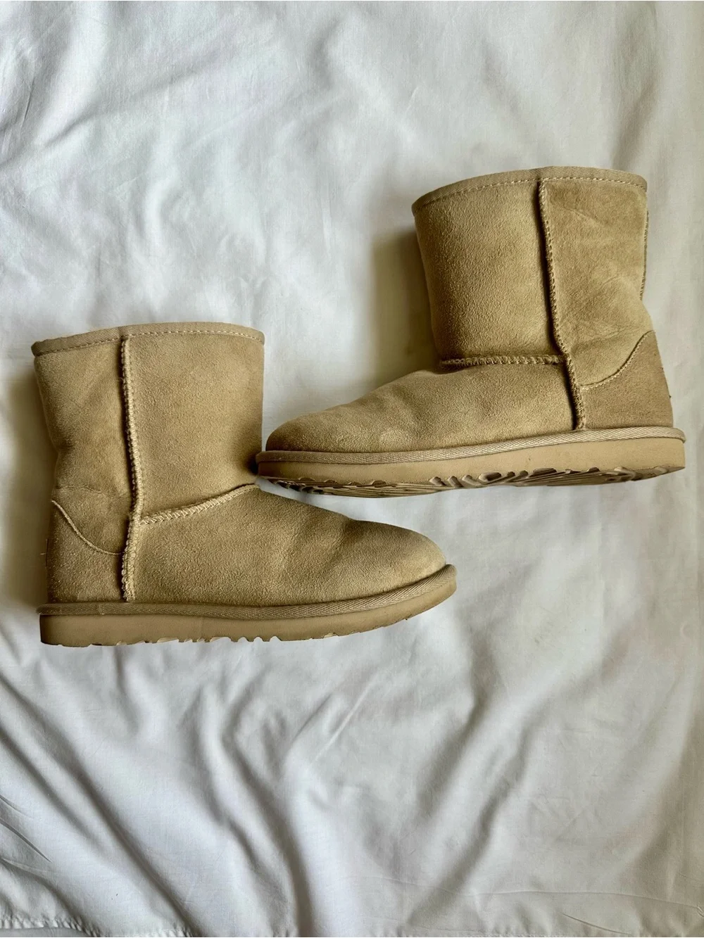 UGG Classic II Kids Short Sheepskin Boots - Sand Color